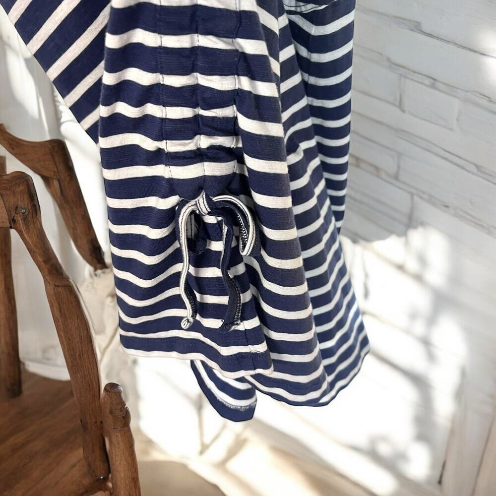 Toad & CO Cap Sleeve blue striped long dress-Size M - Picture 3 of 8